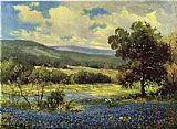 Robert Wood Fields of Blue painting